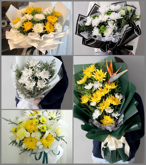 山东青岛平度市明村镇小张戈庄村白事花束代送